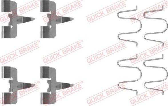 QUICK BRAKE 1091207 - Accessory Kit for disc brake Pads onlydrive.pro