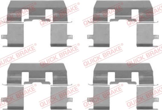 QUICK BRAKE 1091281 - Accessory Kit for disc brake Pads onlydrive.pro