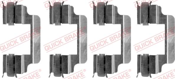 QUICK BRAKE 1091231 - Piederumu komplekts, Disku bremžu uzlikas onlydrive.pro