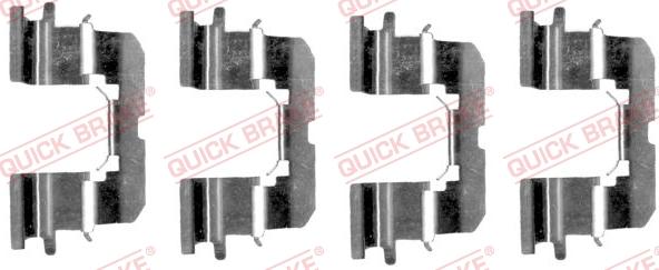 QUICK BRAKE 1091227 - Accessory Kit for disc brake Pads onlydrive.pro