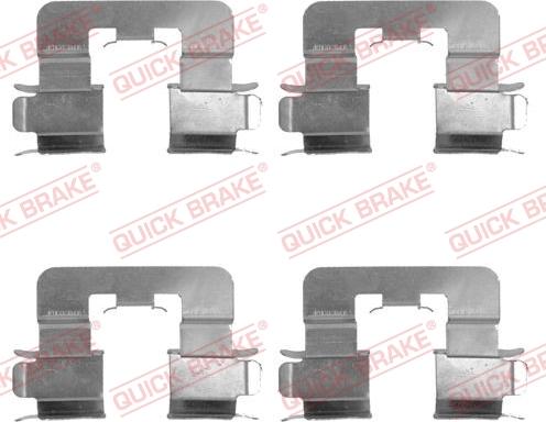 QUICK BRAKE 1091741 - Accessory Kit for disc brake Pads onlydrive.pro