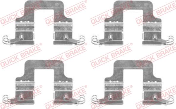 QUICK BRAKE 1091766 - Accessory Kit for disc brake Pads onlydrive.pro