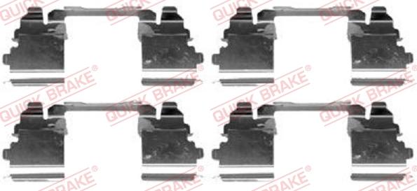 QUICK BRAKE 1091768 - Piederumu komplekts, Disku bremžu uzlikas onlydrive.pro