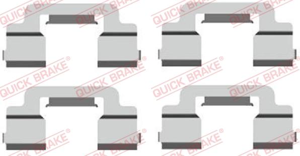 QUICK BRAKE 1091703 - Accessory Kit for disc brake Pads onlydrive.pro
