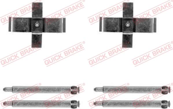 QUICK BRAKE 1091713 - Piederumu komplekts, Disku bremžu uzlikas onlydrive.pro