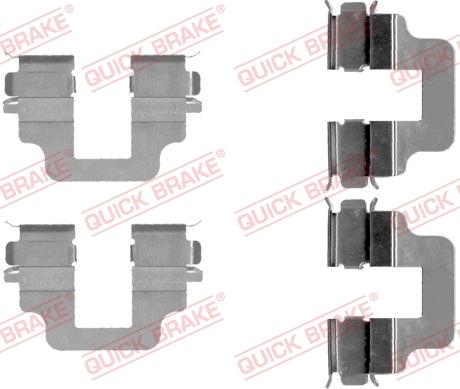 QUICK BRAKE 1091712 - Accessory Kit for disc brake Pads onlydrive.pro