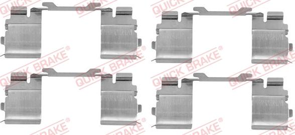 QUICK BRAKE 1091730 - Piederumu komplekts, Disku bremžu uzlikas onlydrive.pro