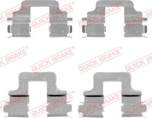 QUICK BRAKE 1091731 - Accessory Kit for disc brake Pads onlydrive.pro