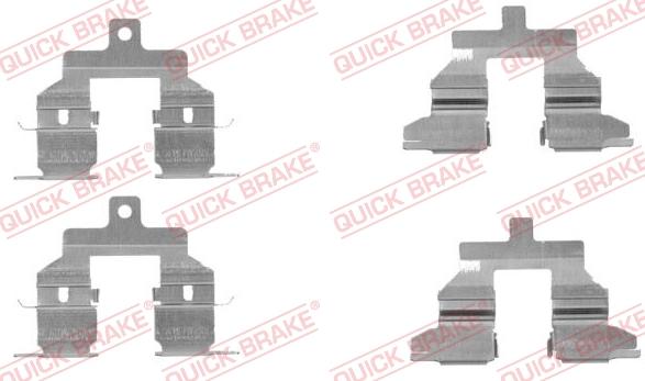 QUICK BRAKE 1091737 - Accessory Kit for disc brake Pads onlydrive.pro
