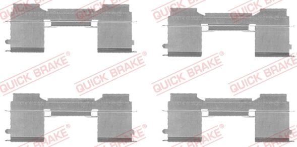 QUICK BRAKE 1091729 - Accessory Kit for disc brake Pads onlydrive.pro