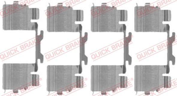 QUICK BRAKE 1091725 - Accessory Kit for disc brake Pads onlydrive.pro