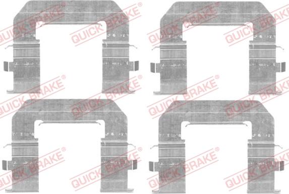 QUICK BRAKE 1091776 - Lisakomplekt, ketaspiduriklotsid onlydrive.pro