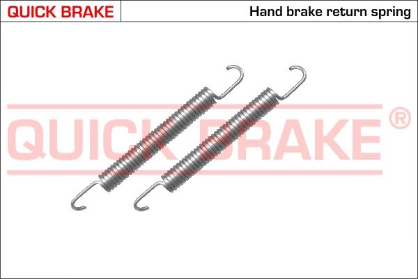 QUICK BRAKE 105-0480 - Priedų komplektas, stovėjimo stabdžių trinkelės onlydrive.pro