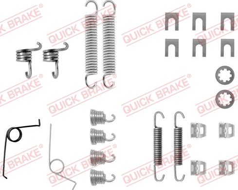 QUICK BRAKE 105-0545 - Tarvikesarja, jarrukengät onlydrive.pro