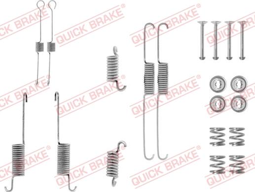 QUICK BRAKE 105-0615 - Accessory Kit, brake shoes onlydrive.pro