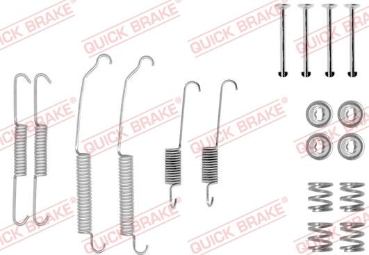 QUICK BRAKE 1050618 - Piederumu komplekts, Bremžu loki onlydrive.pro