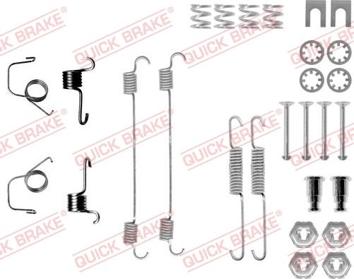 QUICK BRAKE 1050617 - Accessory Kit, brake shoes onlydrive.pro