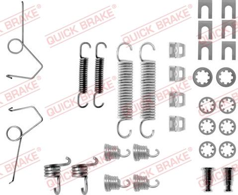 QUICK BRAKE 1050686 - Priedų komplektas, stabdžių trinkelės onlydrive.pro