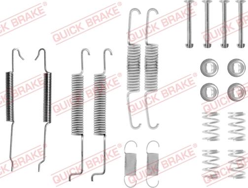 QUICK BRAKE 105-0680 - Priedų komplektas, stabdžių trinkelės onlydrive.pro