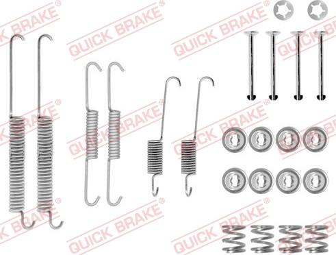 QUICK BRAKE 1050678 - Priedų komplektas, stabdžių trinkelės onlydrive.pro