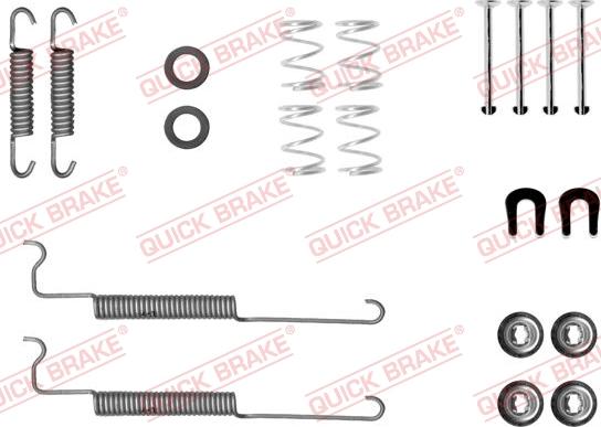 QUICK BRAKE 105-0049 - Priedų komplektas, stabdžių trinkelės onlydrive.pro