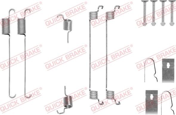 QUICK BRAKE 105-0007 - Accessory Kit, brake shoes onlydrive.pro