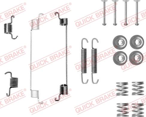 QUICK BRAKE 105-0014 - Priedų komplektas, stabdžių trinkelės onlydrive.pro