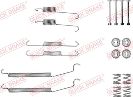 QUICK BRAKE 105-0039 - Piederumu komplekts, Bremžu loki onlydrive.pro