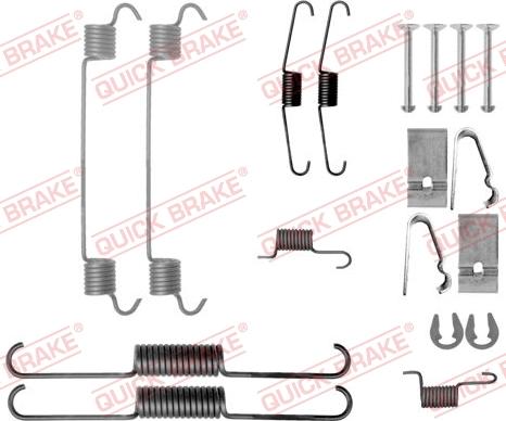 QUICK BRAKE 105-0038 - Accessory Kit, brake shoes onlydrive.pro