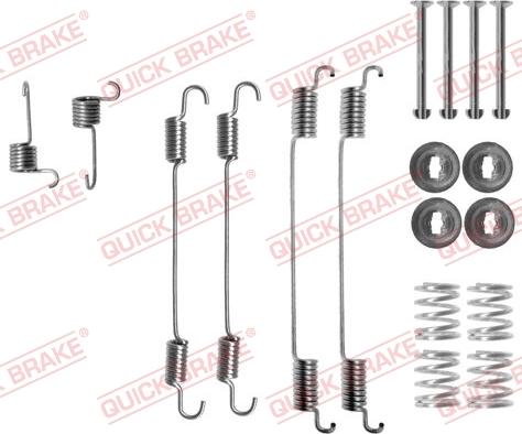 QUICK BRAKE 105-0021 - Piederumu komplekts, Bremžu loki onlydrive.pro