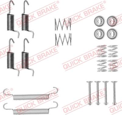 QUICK BRAKE 1050899 - Accessory Kit, parking brake shoes onlydrive.pro