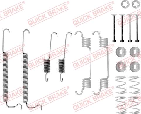 QUICK BRAKE 1050849 - Piederumu komplekts, Bremžu loki onlydrive.pro