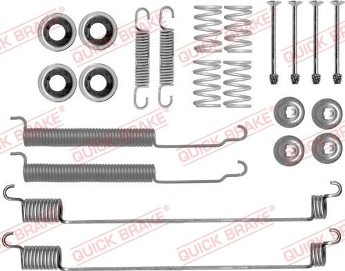 QUICK BRAKE 1050843 - Tarvikesarja, jarrukengät onlydrive.pro