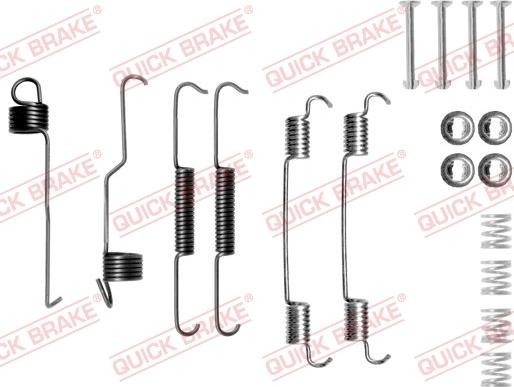 QUICK BRAKE 105-0804 - Accessory Kit, brake shoes onlydrive.pro