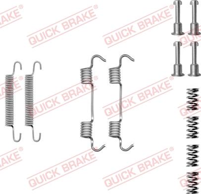 QUICK BRAKE 1050801 - Lisakomplekt, seisupiduriklotsid onlydrive.pro