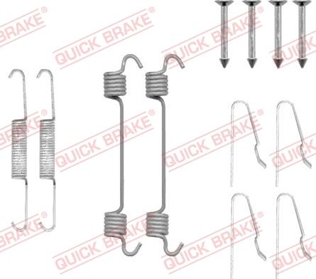 QUICK BRAKE 1050808 - Piederumu komplekts, Stāvbremzes mehānisma bremžu loks onlydrive.pro