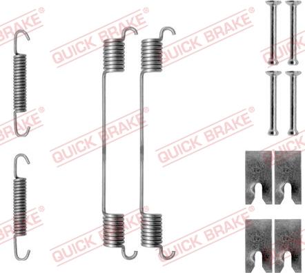 QUICK BRAKE 1050814 - Piederumu komplekts, Bremžu loki onlydrive.pro