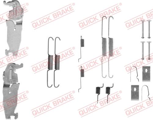 QUICK BRAKE 105-0811S - Piederumu komplekts, Bremžu loki onlydrive.pro