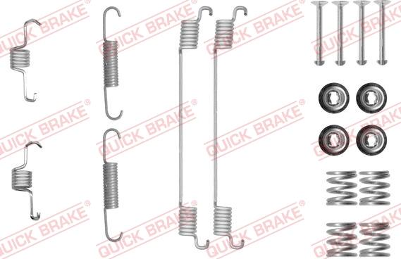 QUICK BRAKE 105-0889 - Piederumu komplekts, Bremžu loki onlydrive.pro