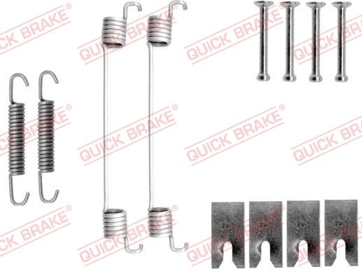 QUICK BRAKE 1050827 - Accessory Kit, brake shoes onlydrive.pro