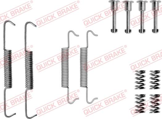 QUICK BRAKE 1050793 - Piederumu komplekts, Stāvbremzes mehānisma bremžu loks onlydrive.pro