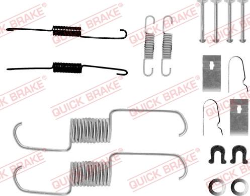 QUICK BRAKE 105-0743 - Accessory Kit, brake shoes onlydrive.pro