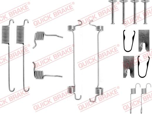 QUICK BRAKE 105-0751 - Accessory Kit, brake shoes onlydrive.pro
