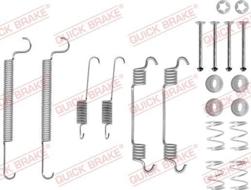 QUICK BRAKE 1050766 - Piederumu komplekts, Bremžu loki onlydrive.pro