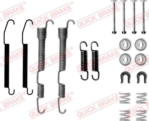 QUICK BRAKE 1050761 - Accessory Kit, brake shoes onlydrive.pro