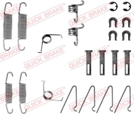 QUICK BRAKE 105-0703 - Accessory Kit, brake shoes onlydrive.pro