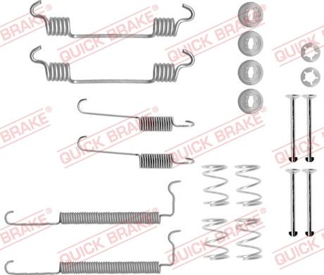 QUICK BRAKE 1050710 - Accessory Kit, brake shoes onlydrive.pro