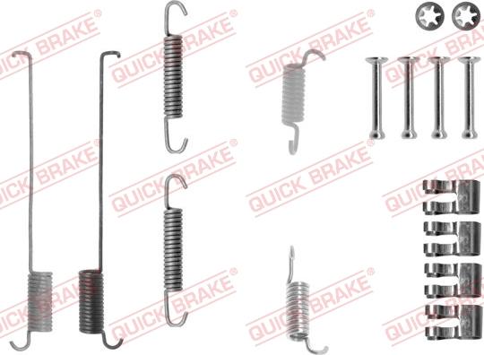 QUICK BRAKE 105-0739 - Accessory Kit, brake shoes onlydrive.pro