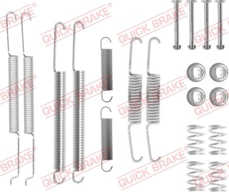 QUICK BRAKE 1050726 - Tarvikesarja, jarrukengät onlydrive.pro