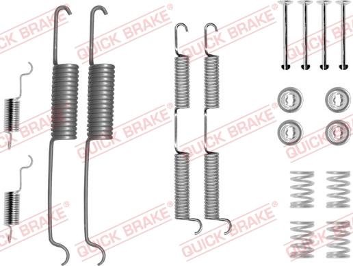 QUICK BRAKE 1050727 - Accessory Kit, brake shoes onlydrive.pro